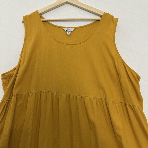 4X Croft & Barrow Yellow Ochre Sleeveless Dress - Picture 2 of 9
